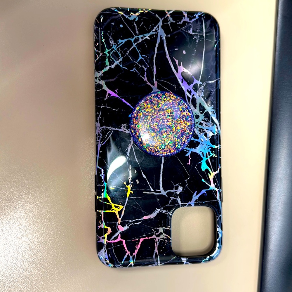 Gently used iPhone 11 Pro Max velvet caviar case